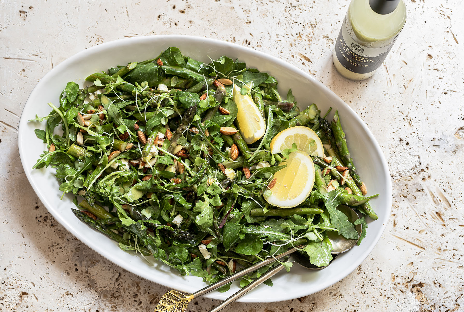 You are currently viewing Roast Asparagus & Almond Salad