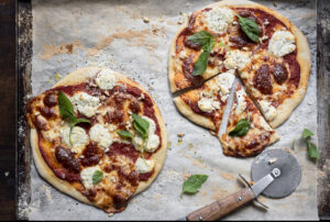 Read more about the article Pizza with Truffle Tomato Sauce & Goat’s Cheese