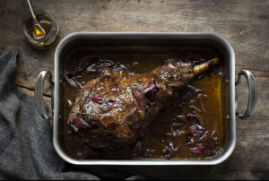 Roast Leg of Lamb with Brown butter Truffle Honey copy