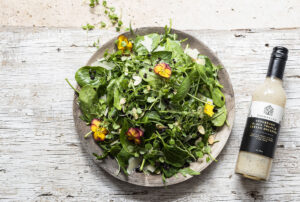 Spinach & Arugula Salad with Pickled Currants & Toasted Almonds_01 copy